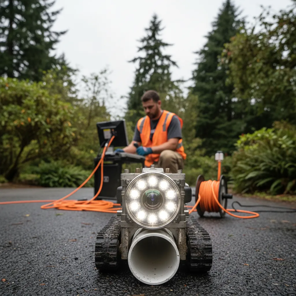 portland or cctv camera pipe inspection square