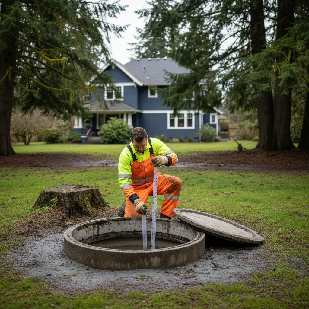 portland or post flood septic inspection square